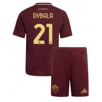 AS Roma Paulo Dybala #21 Fotballklær Hjemmedraktsett Barn 2024-25 Kortermet (+ korte bukser)